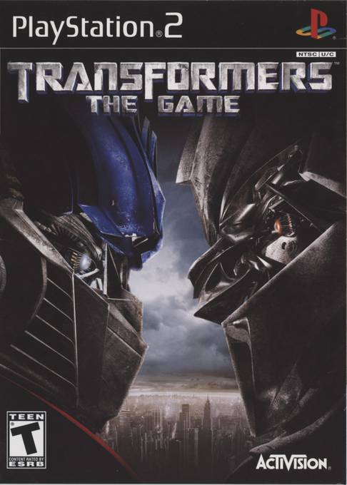 Transformers: The Game box art for Playstation 2