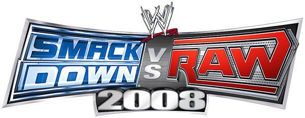 WWE Smackdown vs. Raw 2008 logo for Playstation 2