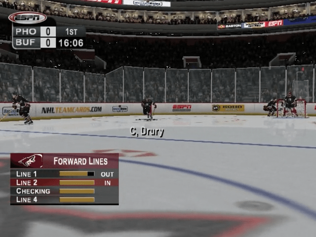 ESPN NHL Hockey screenshot 3 for Playstation 2