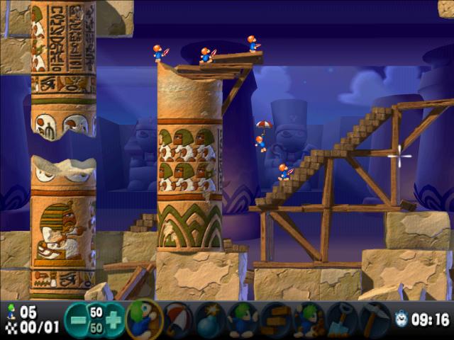 Lemmings screenshot 3 for Playstation 2