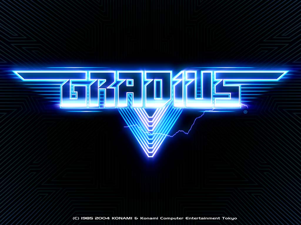 Gradius V title screen for Playstation 2