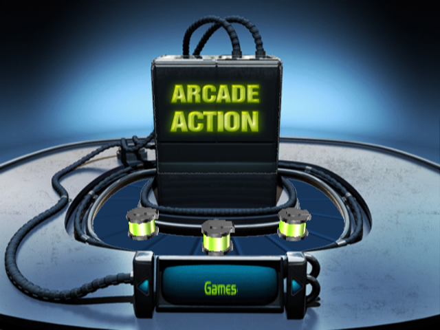 Arcade Action: 30 Games title screen for Playstation 2