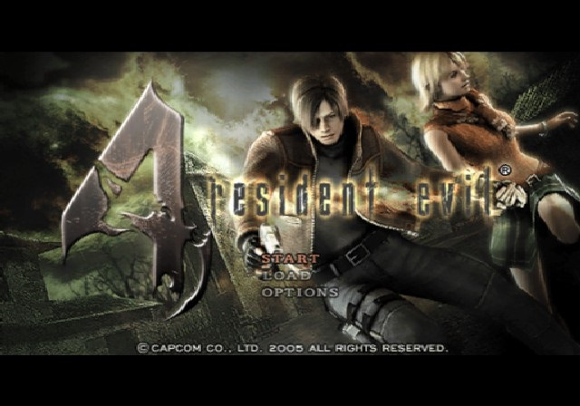 Biohazard 4 title screen for Playstation 2