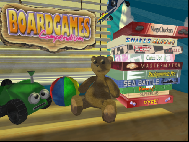 Board Games Gallery (10 Games) title screen for Playstation 2