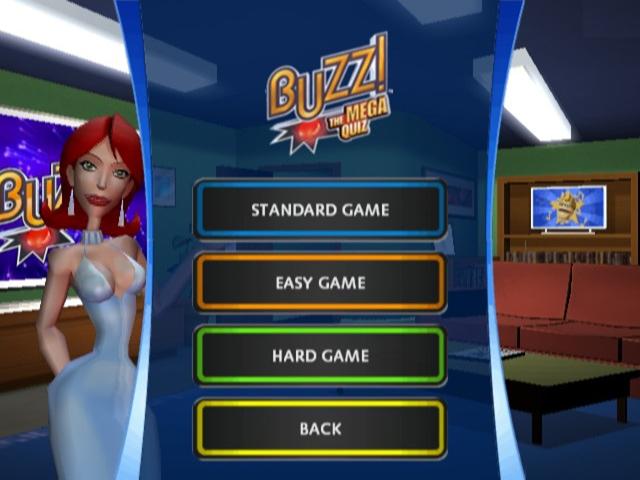 Buzz Das Mega-Quiz title screen for Playstation 2