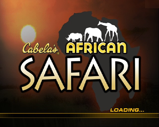 Cabela's African Safari title screen for Playstation 2