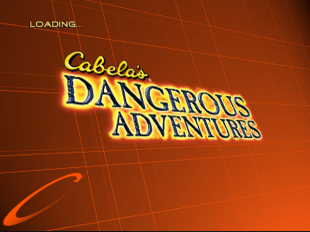 Cabela's Dangerous Adventures title screen for Playstation 2