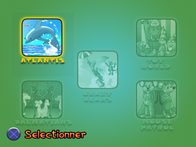 Cartoon Kingdom title screen for Playstation 2