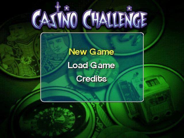 Casino Challenge title screen for Playstation 2