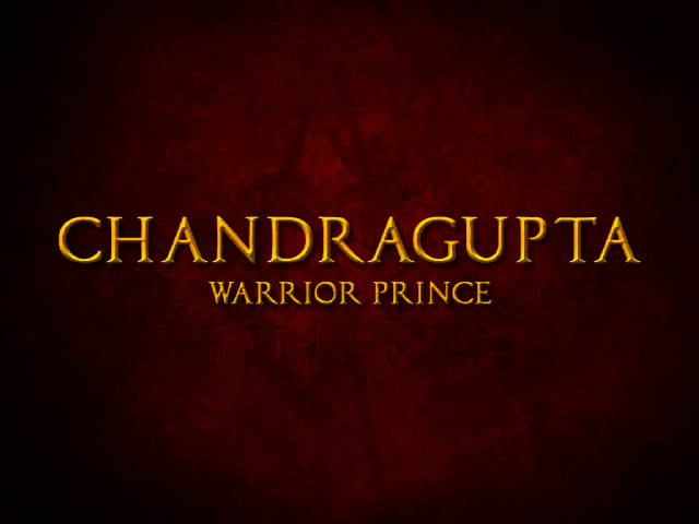 Chandragupta: Warrior Prince title screen for Playstation 2