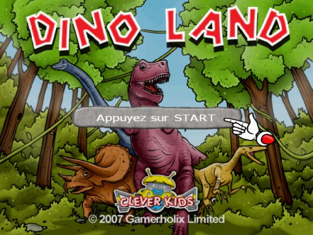 Clever Kids: Dino Land title screen for Playstation 2