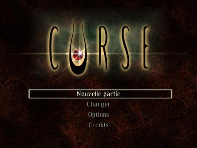 Curse: The Eye of Isis title screen for Playstation 2
