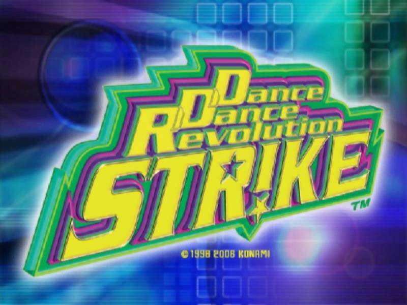 Dance Dance Revolution Strike title screen for Playstation 2