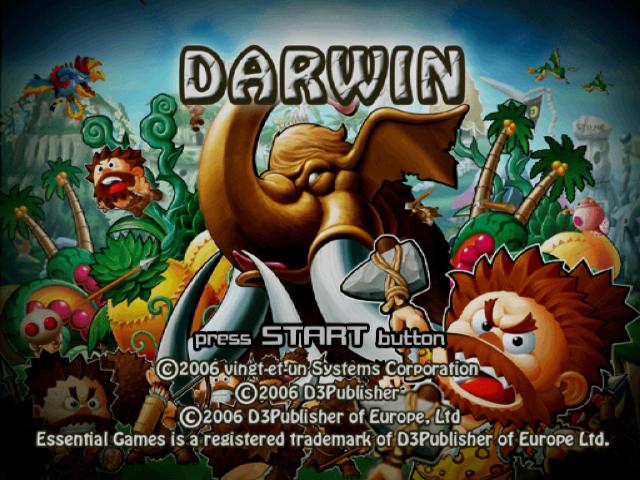 Darwin title screen for Playstation 2
