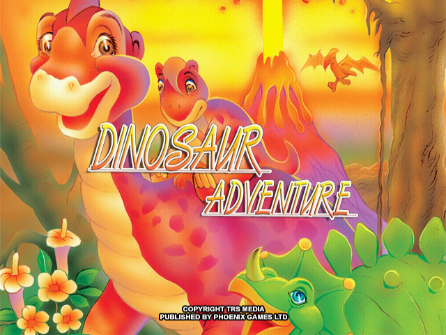 Dinosaur Adventure title screen for Playstation 2