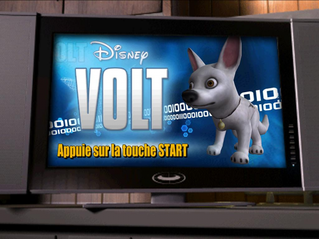 Disney Bolt [Not For Resale] title screen for Playstation 2