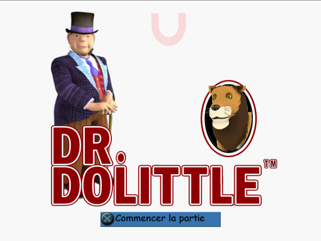 Dr. Dolittle title screen for Playstation 2
