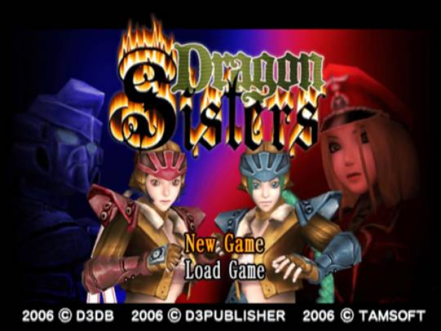 Dragon Sisters title screen for Playstation 2