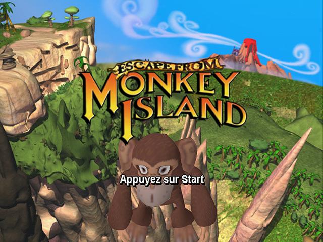Monkey Island 4 title screen for Playstation 2