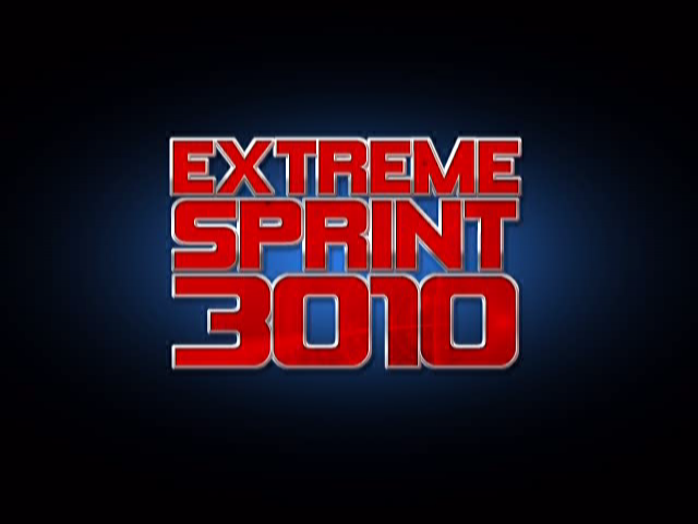 Extreme Sprint 3010 title screen for Playstation 2
