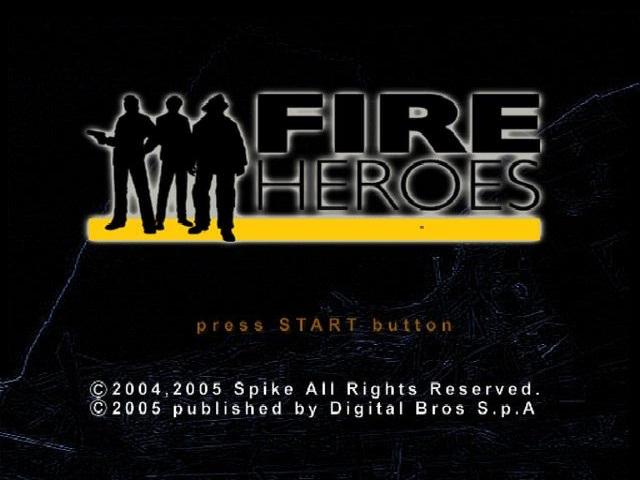 Fire Heroes title screen for Playstation 2