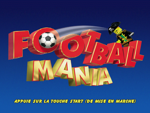 Football Mania title screen for Playstation 2