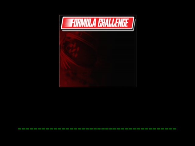 Formula Challenge title screen for Playstation 2