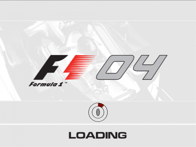 F1 04 title screen for Playstation 2