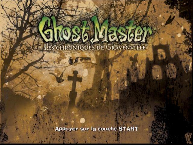 Ghost Master: The Gravenville Chronicles title screen for Playstation 2