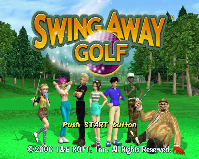 Golf Paradise title screen for Playstation 2