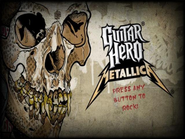 Guitar Hero: Metallica [Guitar Bundle] title screen for Playstation 2