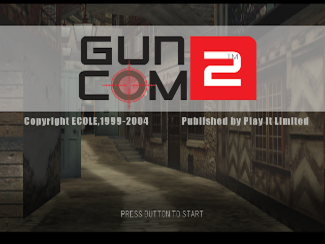 Gun com 2 title screen for Playstation 2