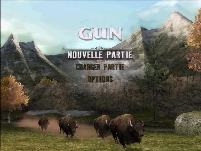 Gun [Platinum] title screen for Playstation 2