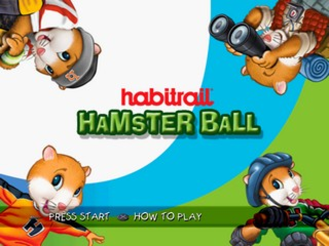 Habitrail: Hamster Ball title screen for Playstation 2