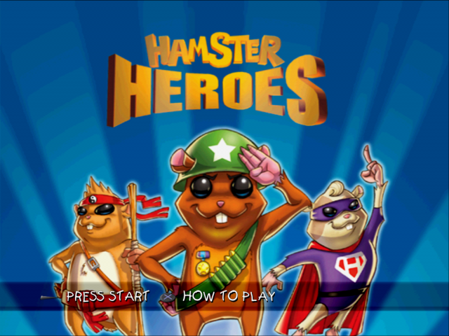 Hamster Heroes title screen for Playstation 2