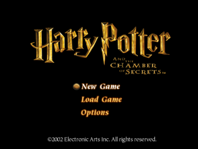 Harry Potter Och Hemligheternas Kammare [Swedish Regional Edition] title screen for Playstation 2