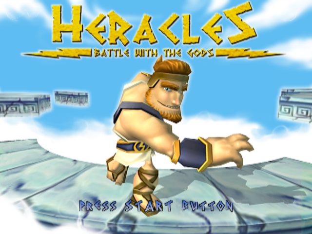 Heracles: Battle with the Gods title screen for Playstation 2