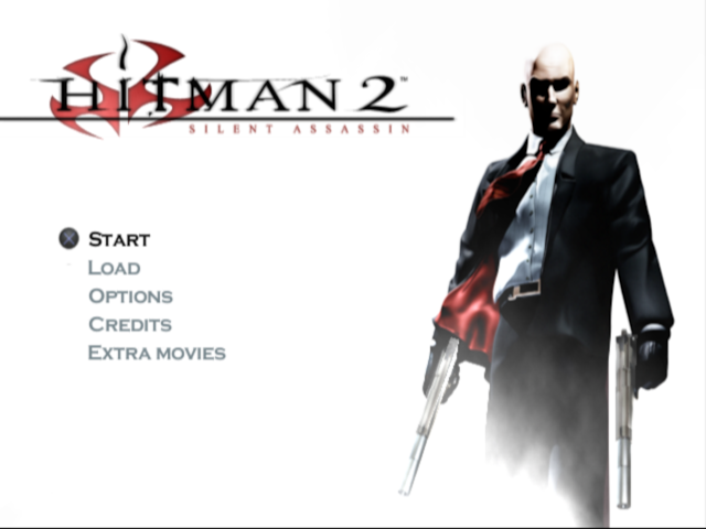 Hitman 2: Silent Assassin [Promo] title screen for Playstation 2