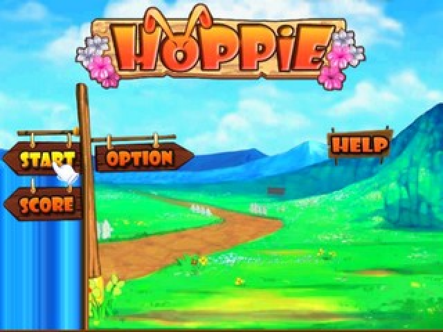 Hoppie title screen for Playstation 2