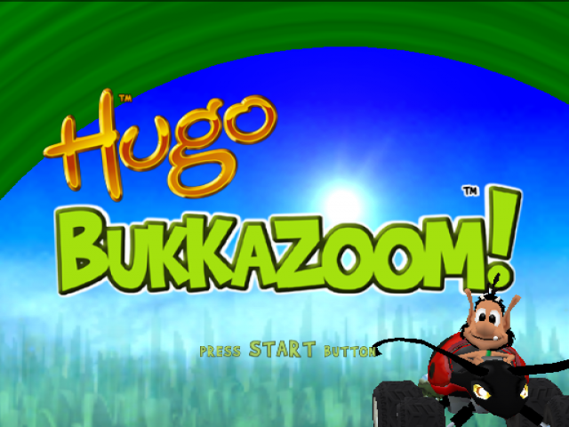 Hugo: Bukkazoom title screen for Playstation 2