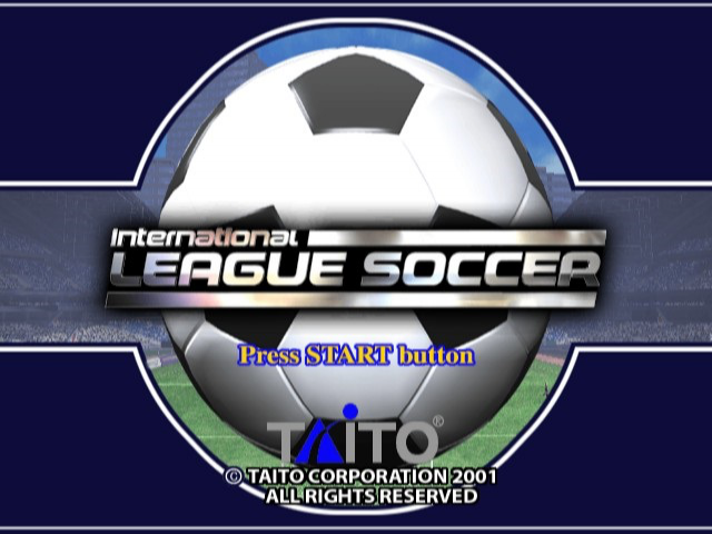 International League Soccer title screen for Playstation 2