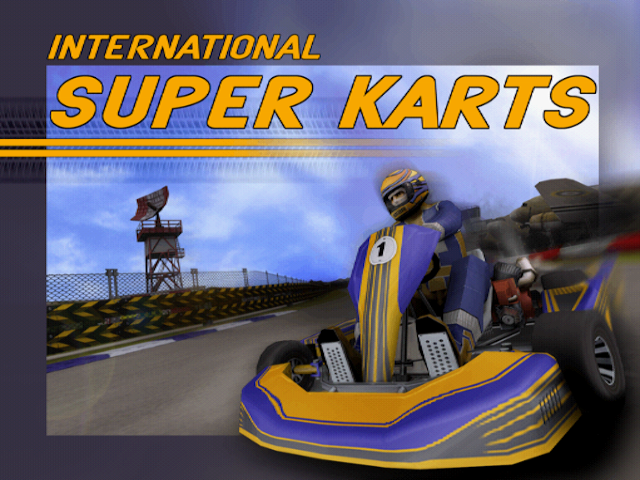 International Super Karts title screen for Playstation 2