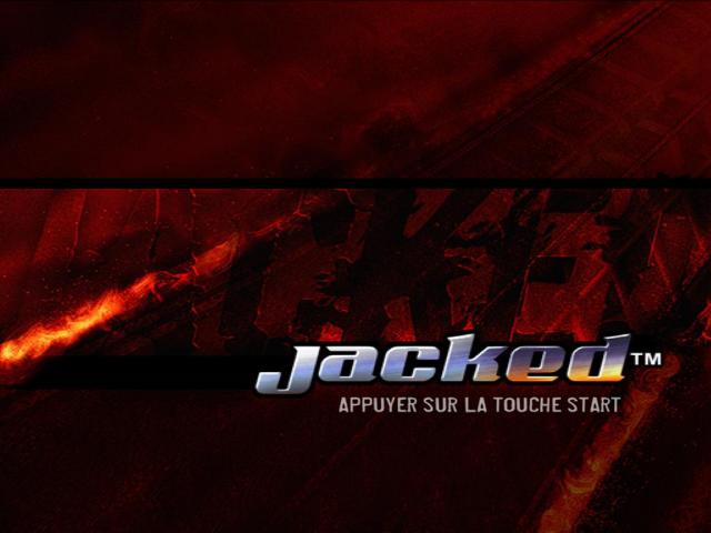 Jacked title screen for Playstation 2