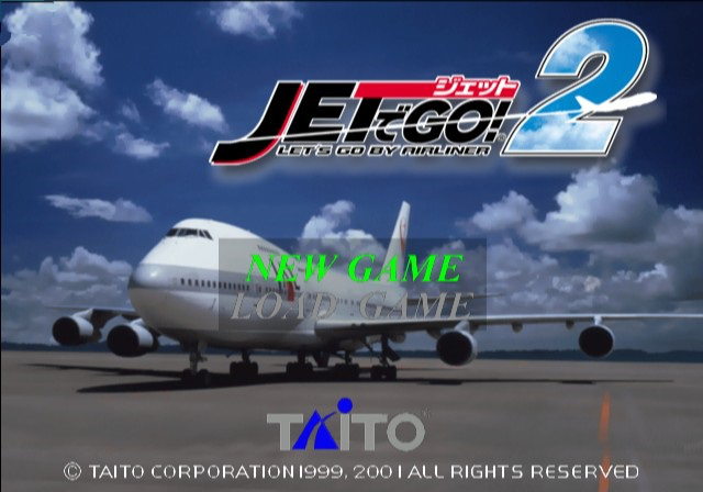 Jet De Go 2 title screen for Playstation 2