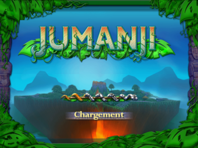 Jumanji title screen for Playstation 2