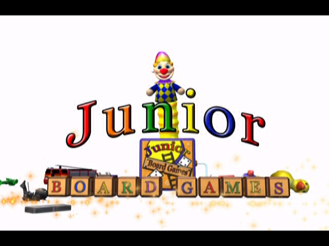 Junior Board Games title screen for Playstation 2