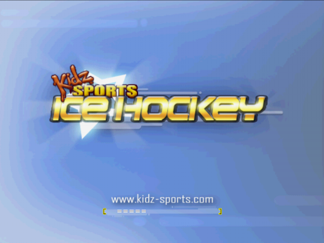 Kidz Sports: Ice Hockey title screen for Playstation 2