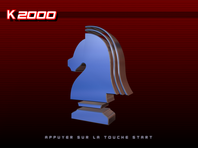 Knight Rider: The Game title screen for Playstation 2