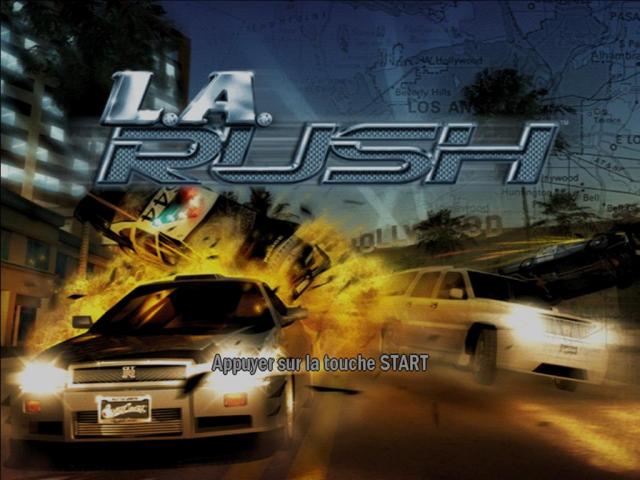 LA Rush [Not For Resale] title screen for Playstation 2