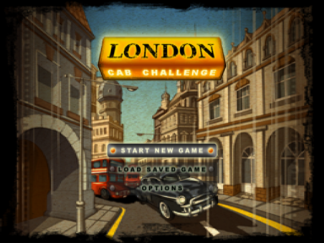 London Cab Challenge title screen for Playstation 2